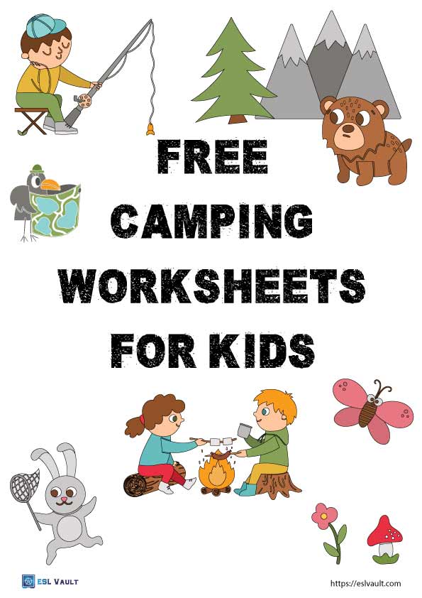 10 Free camping worksheets for kids - ESL Vault