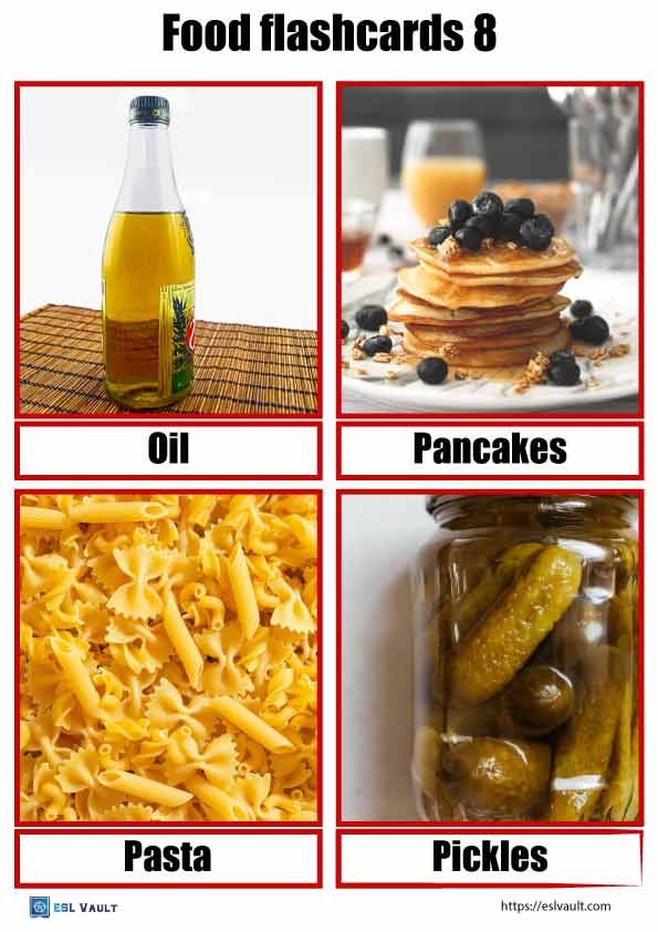 free printable food flashcards 8