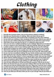 25 clothing conversation questions