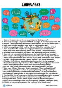 25 languages conversation questions
