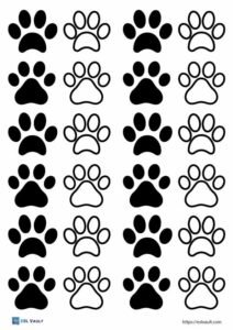 cat paw printable pdf