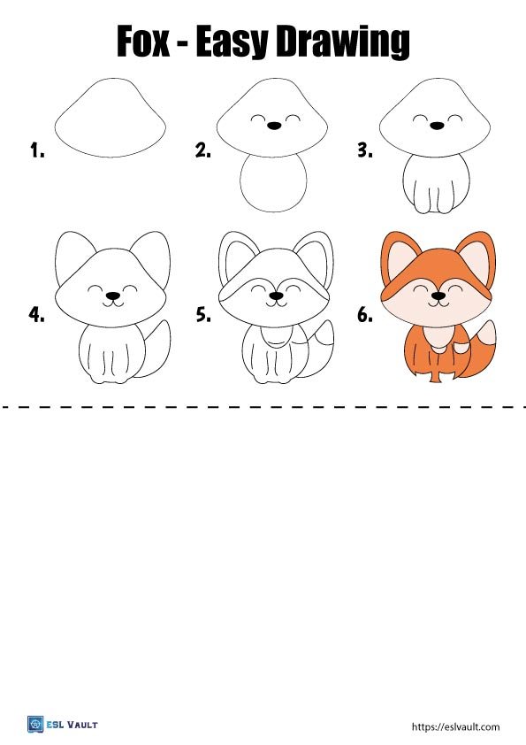 12 Easy Drawings For Beginners step By Step ESL Vault