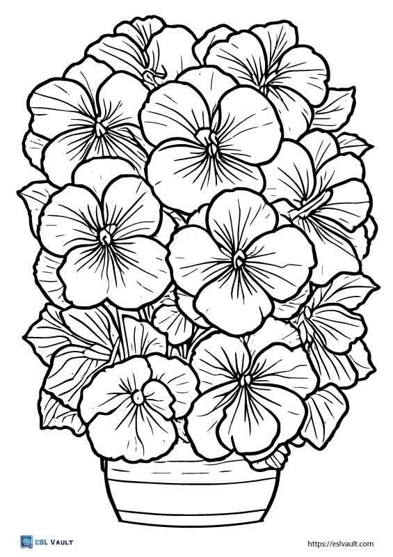 printable free plant coloring pages