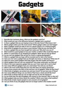 25 gadgets conversation questions