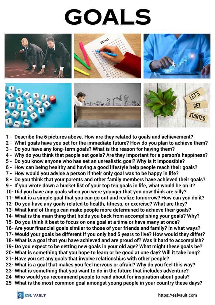25 goals conversation questions