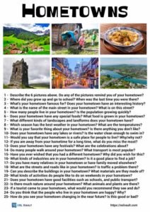 25 hometowns conversation questions 