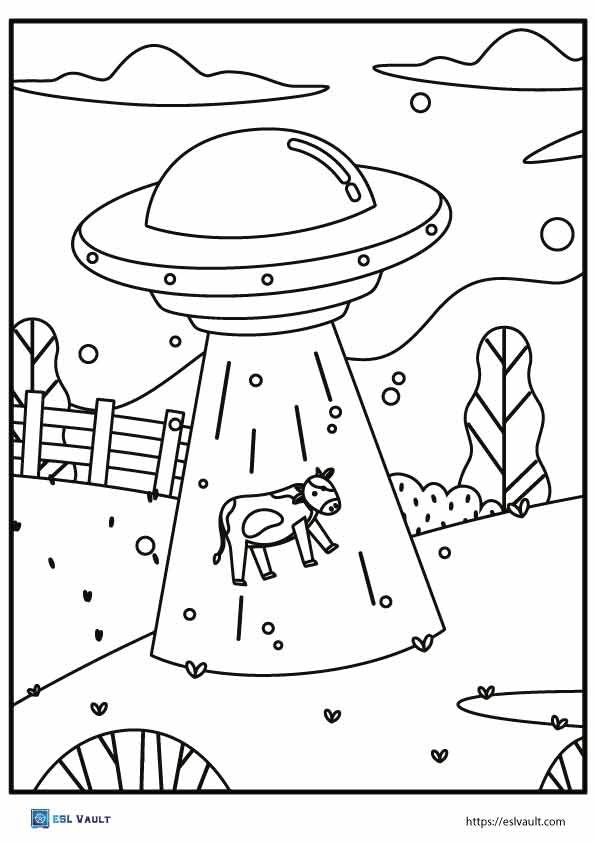 ufo coloring pages free pdf