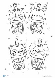 17 Free Boba coloring pages (PDF) - ESL Vault