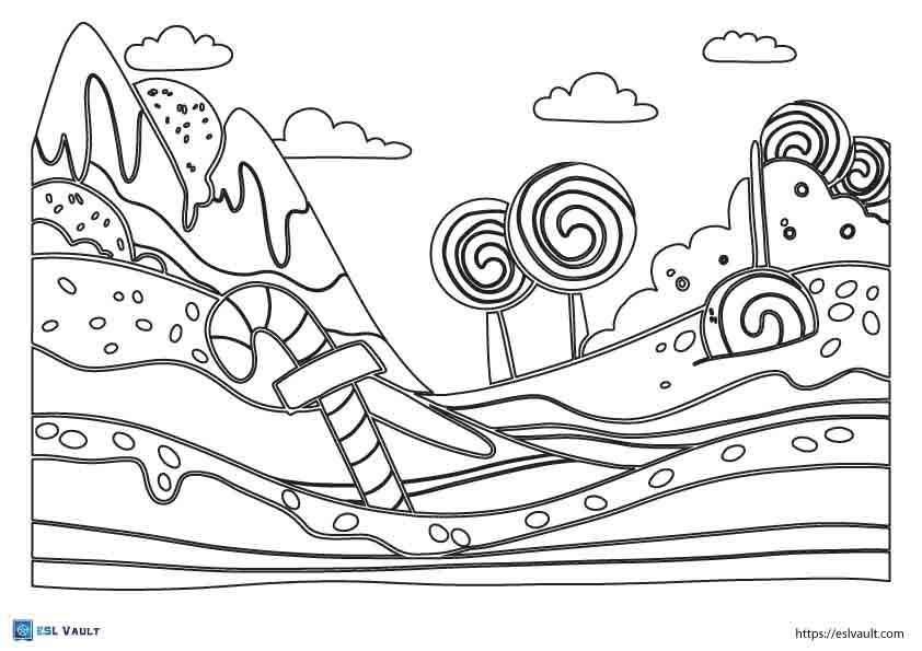 23 Free candy coloring pages ( Printable PDF) - ESL Vault