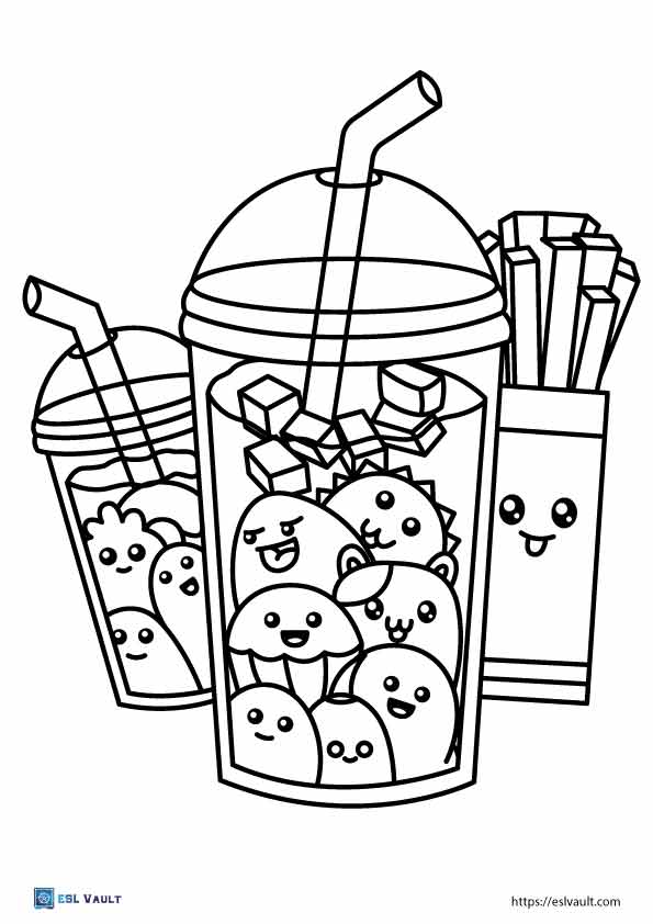 17 Free Boba coloring pages (PDF) - ESL Vault