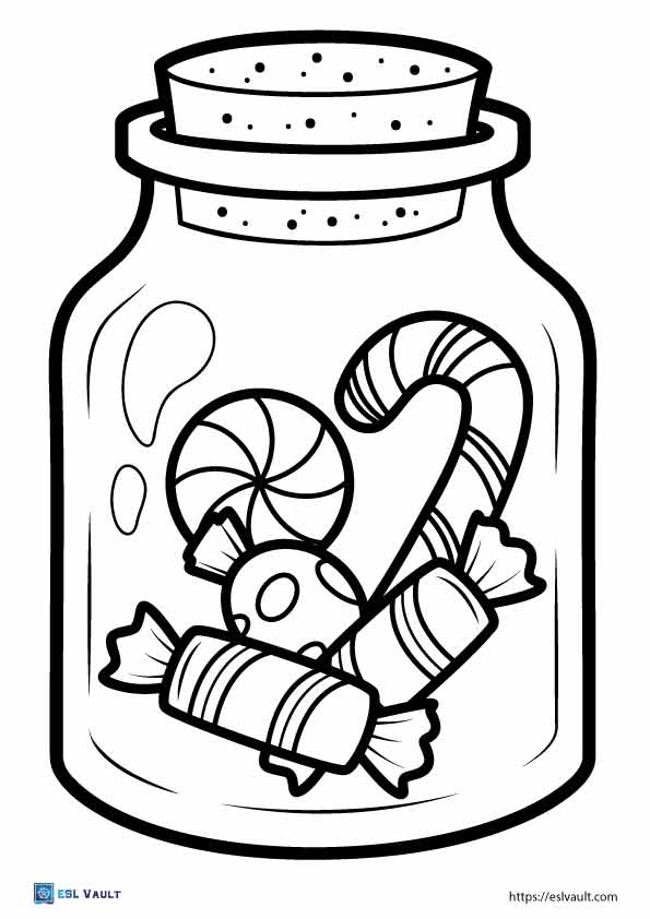 candy coloring page