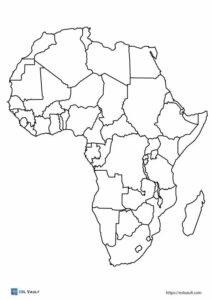 14 Free Africa map coloring pages (PDF) - ESL Vault