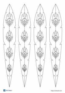 100+ Free printable feather templates (PDF) - ESL Vault