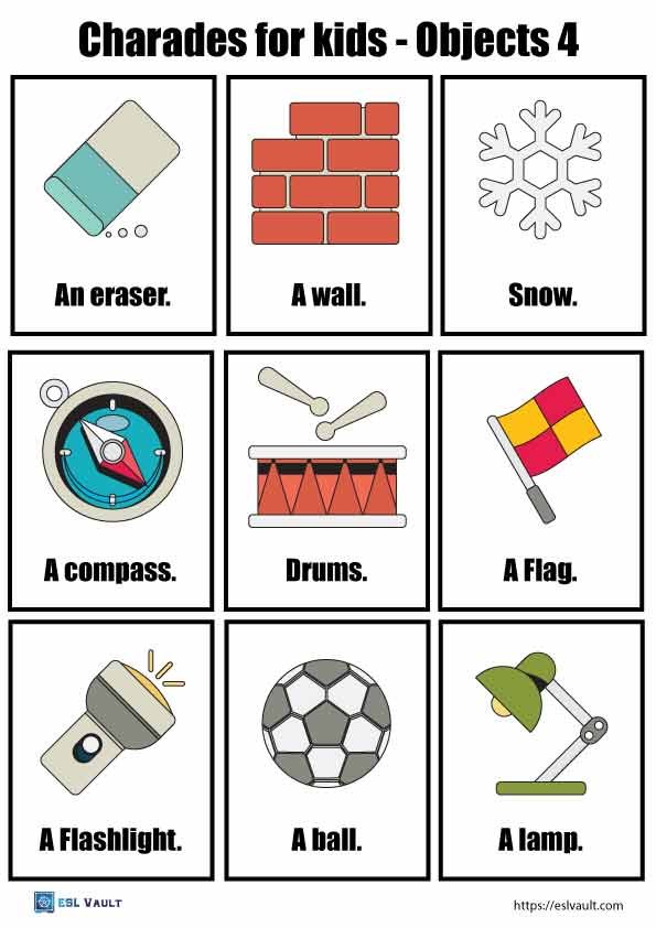 charades for kids objects 4