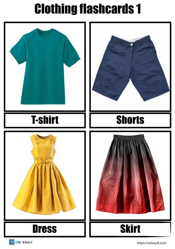 clothing flashcards PDF 1