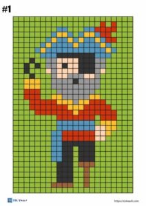 pixel art color by numbers pdf 1