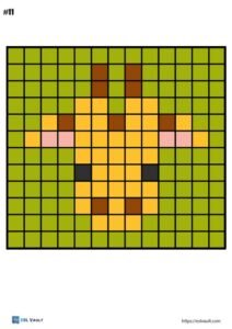 15 Free pixel art color by number pages (PDF) - ESL Vault