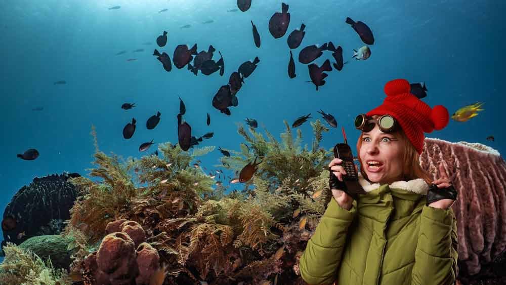 talk underwater
