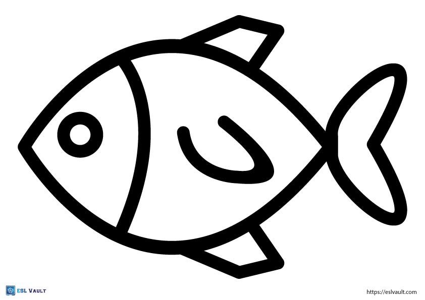 Free printable fish outline templates (18 PDFs) - ESL Vault