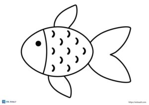 Free printable fish outline templates (18 PDFs) - ESL Vault