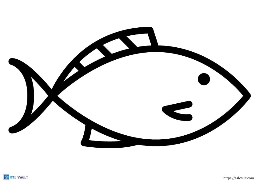 Free printable fish outline templates (18 PDFs) - ESL Vault