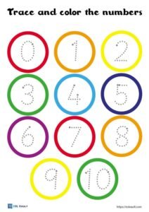 16 Free printable number tracing worksheets (PDF) - ESL Vault