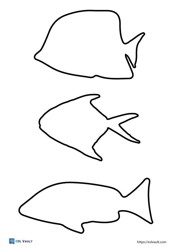 free fish outline templates