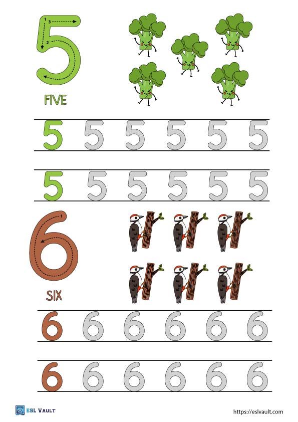 free printable number tracing worksheets pdf 3