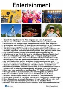 25 entertainment conversation questions