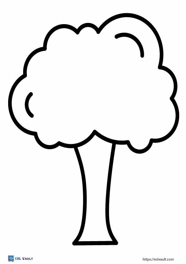 tree outline printable