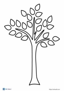 23 Free tree outline templates (PDF) - ESL Vault