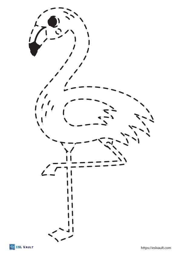 22 Free animal tracing worksheets (PDF) ESL Vault