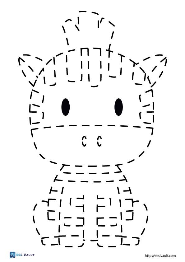 22 Free animal tracing worksheets (PDF) ESL Vault