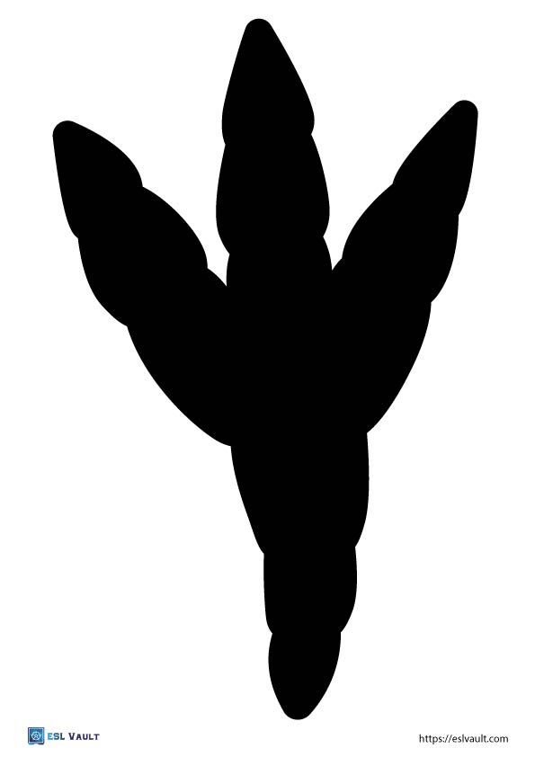 big printable dinosaur footprints 1