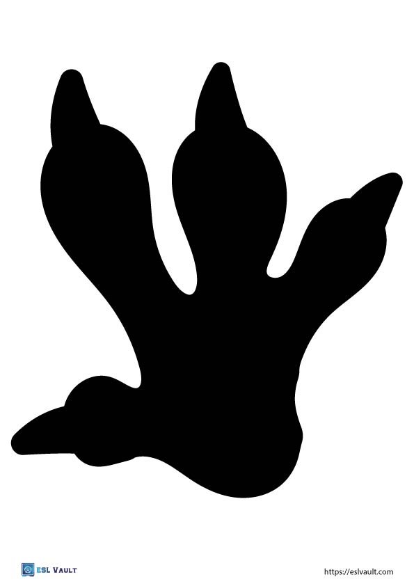 printable dinosaur footprints template