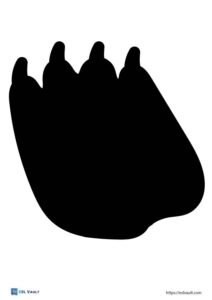 Free printable dinosaur footprints and tracks (16 PDFs)