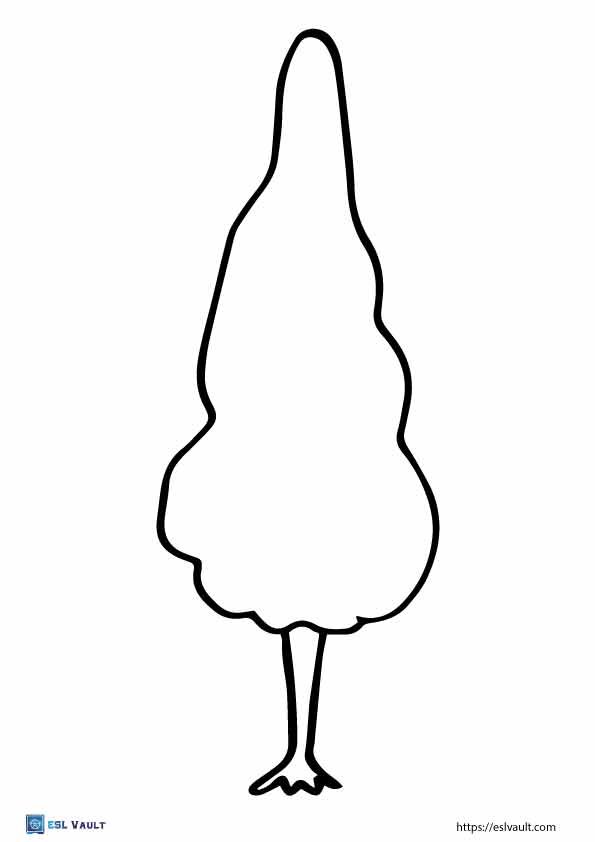 simple tree outline template 2