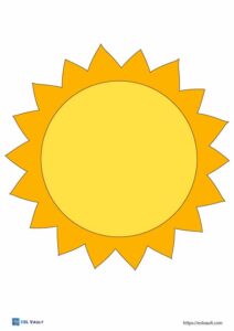 31 Free printable sun templates and outlines - ESL Vault