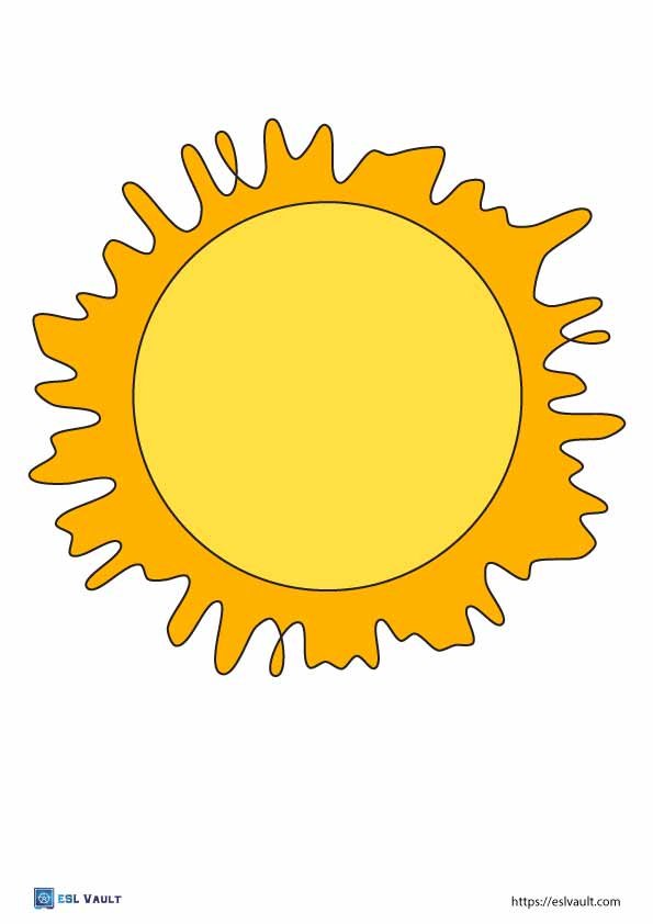 yellow sun template