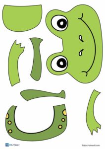 Free printable paper frog craft templates (16 PDFs)