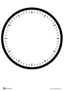5 Free printable clock faces (PDF) - ESL Vault