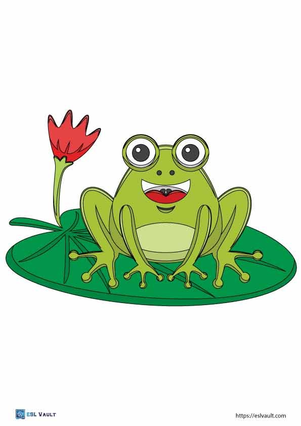 free printable frog craft template key