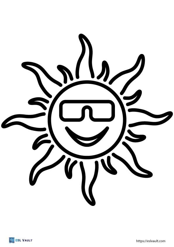 happy sun template