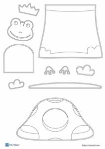 Free printable paper frog craft templates (16 PDFs)