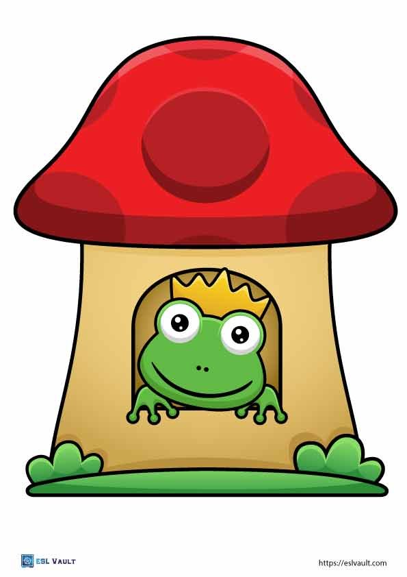 paper frog craft printable key