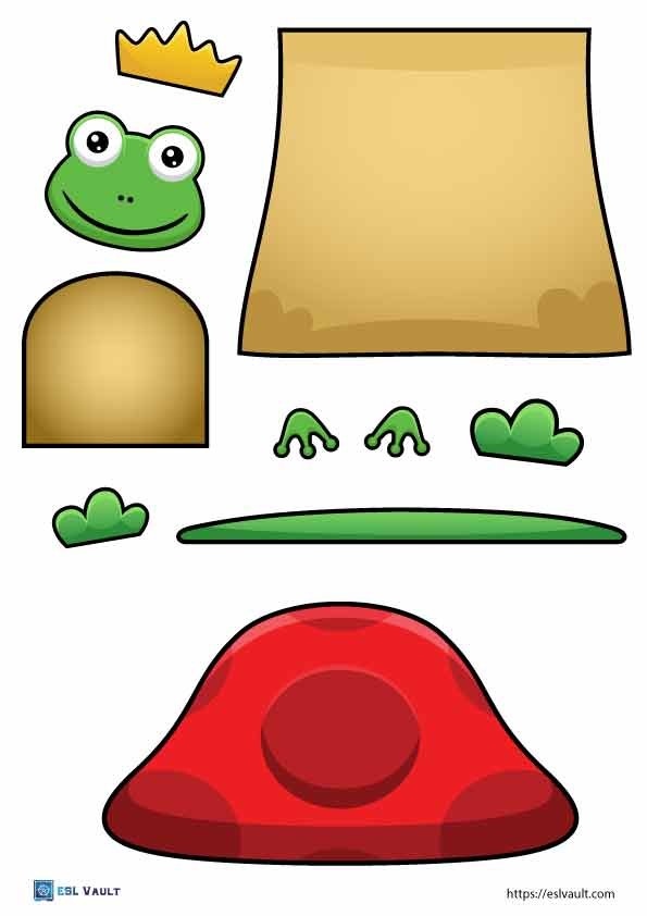 paper frog craft printable