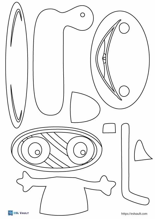 paper frog craft template 2