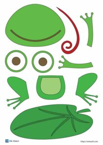 Free printable paper frog craft templates (16 PDFs)