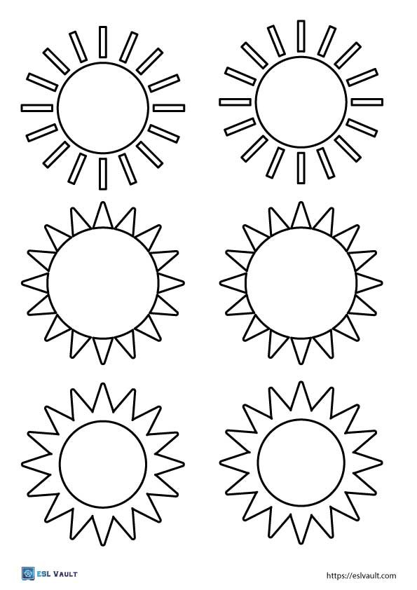 small sun templates