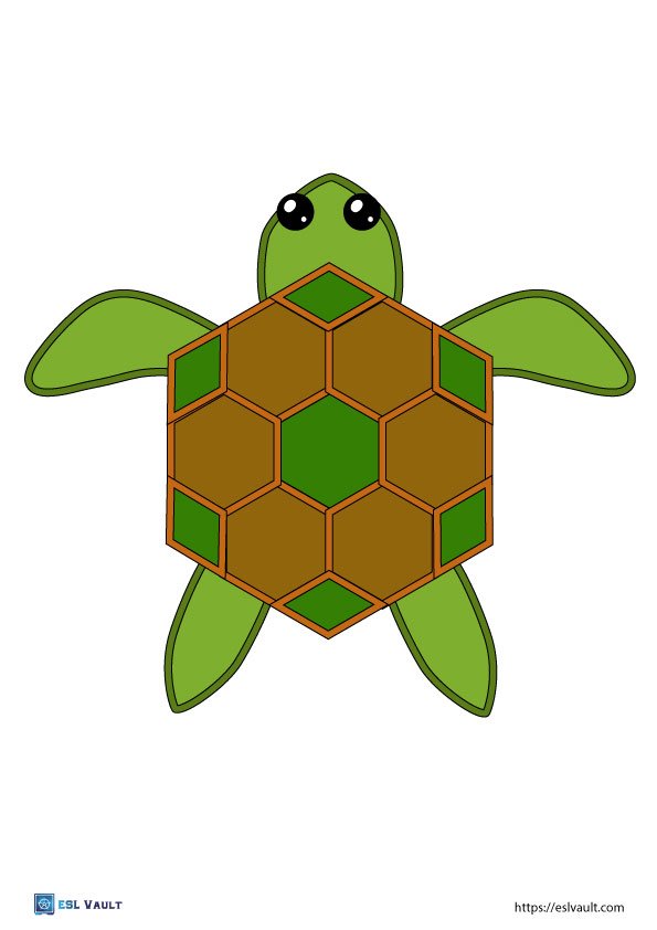 turtle craft printable key